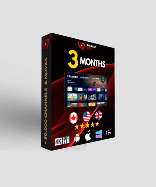 3 Months IPTV – Profastiptv – 1 connection