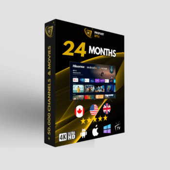 24 Months IPTV + 2 month free – Profastiptv – 1 connections .